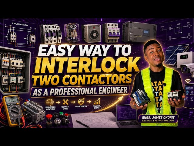 EASY WAY TO INTERLOCK TWO CONTACTORS AS A PROFESSIONAL ENGINEER