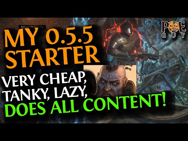 [PoE 2] - POEGUY's 0.5.5 STARTER // CHEAP, LAZY, TANKY & DOES ALL CONTENT. // Reminder + Showcase