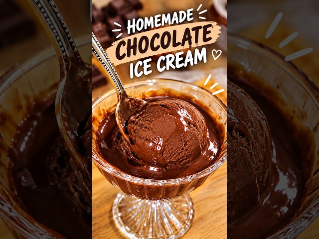 Homemade Chocolate Ice Cream — Full Recipe