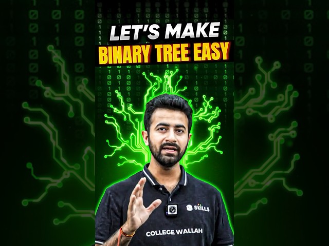 Binary Tree Made Easy WithThis Trick 🚀 #Shorts #PhysicsWallah #DSA