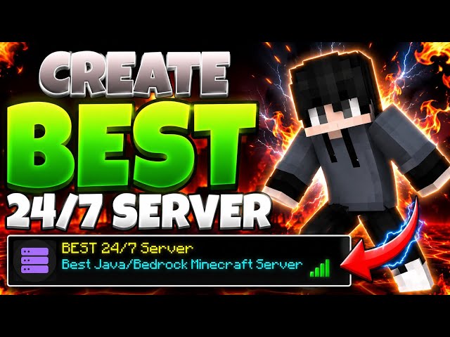 How to Make FREE 24/7 Minecraft Server Hosting (Java & Bedrock) – No Queue 😱