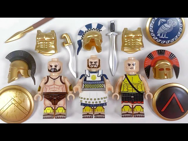 LEGO Sparta - Spartan Hoplite | Athenian Hoplite | Unofficial Minifigures Knockoff