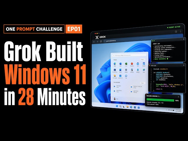 Grok Built Windows 11 From Scratch in 28 Minutes