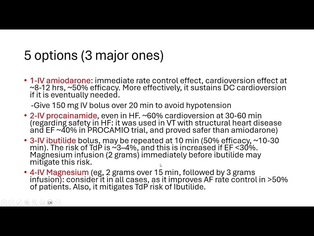 Acute Afib with hemodynamic compromise or HF: practical tips