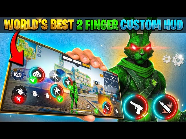 Best 2 Finger Custom Hud Free Fire 🔥| New Control Settings 2025 | 2 Finger Headshot Setting 2026
