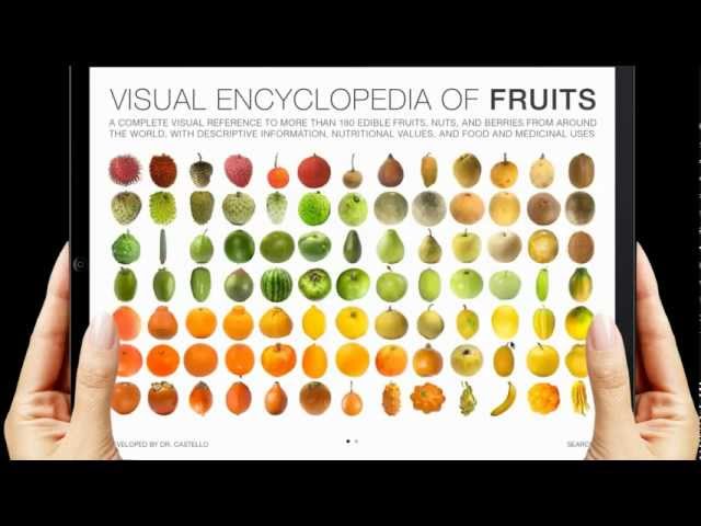 Visual Encyclopedia of Fruits for iPad by Dr. Castello