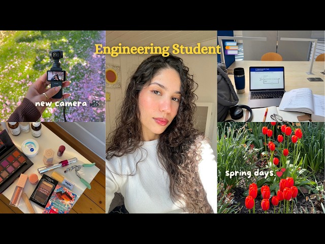 A Week in My Life as a Mechatronics Engineering Student ⚙️: new camera 📸, classes 📚 & spring days 🌸