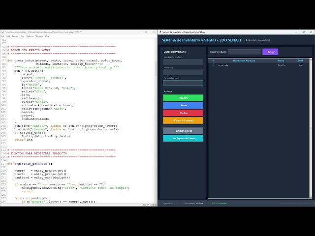 PYTHON SISTEMA DE INVENTARIO