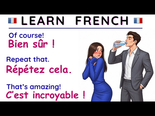 Common French Phrases for You'll Use Everyday | Learn French for beginners | Apprendre le français