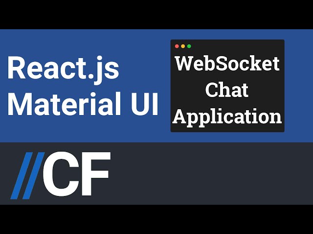 React - WebSocket - Chat Application Example with Material UI