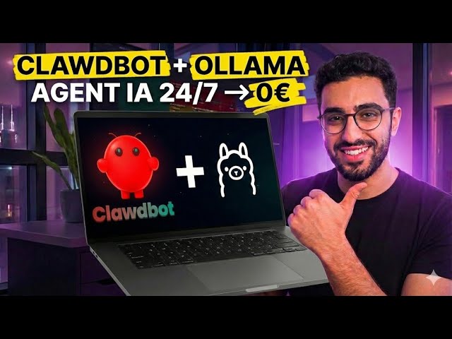 Agent IA 24/7 : Clawdbot + Ollama 0€ en local 🤯(TUTO)