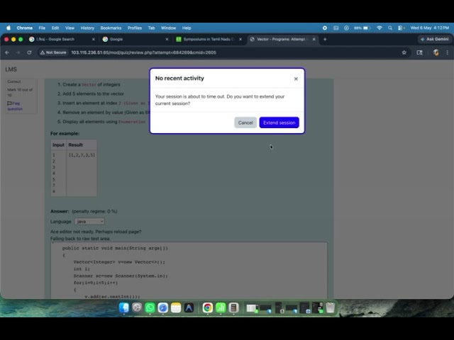 Vector in Advanced Java