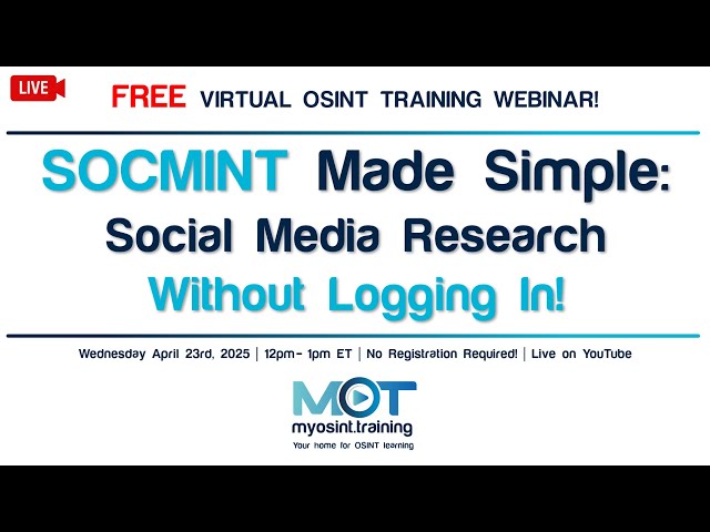 SOCMINT Made Simple: Social Media Research Without Logging In