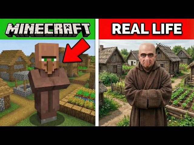 Minecraft EXCLUSIVE Mobs VS Real Life (HIGH QUALITY!)