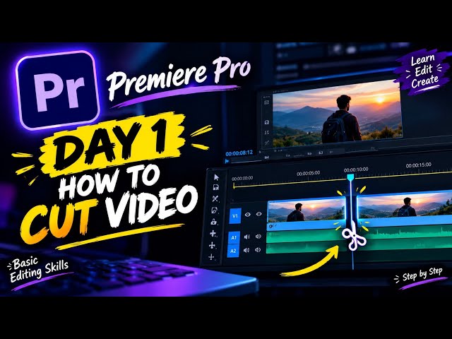 Premiere Pro Day 1 | How to Cut Video ✂️ | Beginner Tutorial #PremierePro #BaluVizuals
