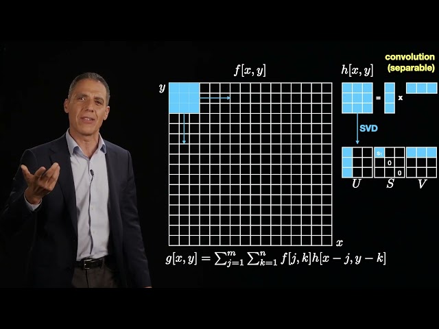 Image filtering: convolution: separable convolution