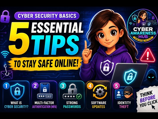 Cyber Security Basics: 5 Essential Tips to Stay Safe Online