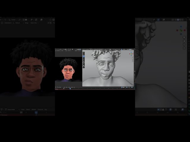 Miles Face Rig Test  Blender