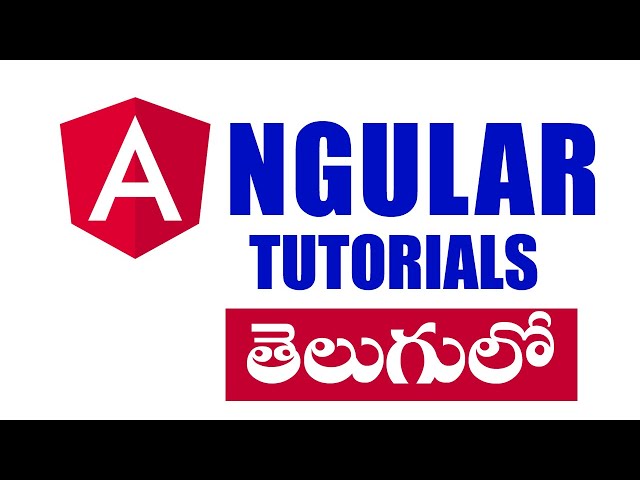 ANGULAR TUTORIALS IN TELUGU - SPA