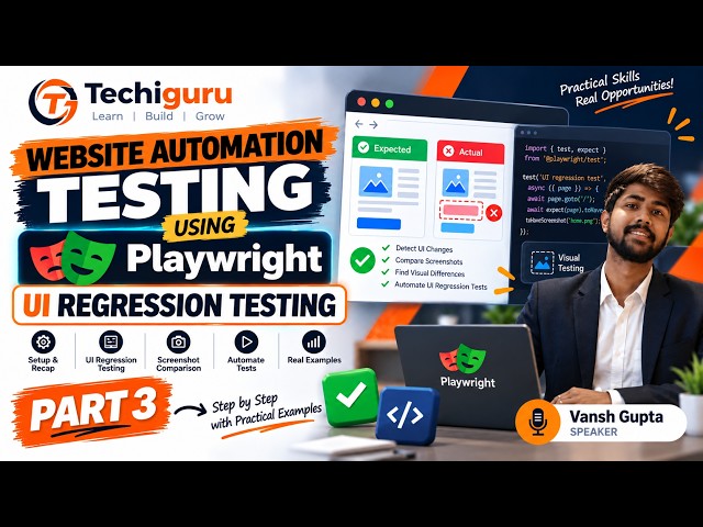 How to Do UI Regression Testing with Playwright | Part 3 | Complete Beginner Guide