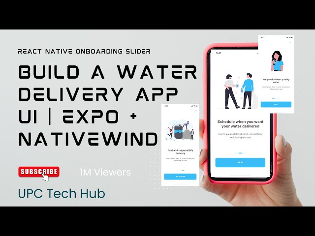 React Native Onboarding Slider Tutorial | Build Water Delivery App UI (Part 3)