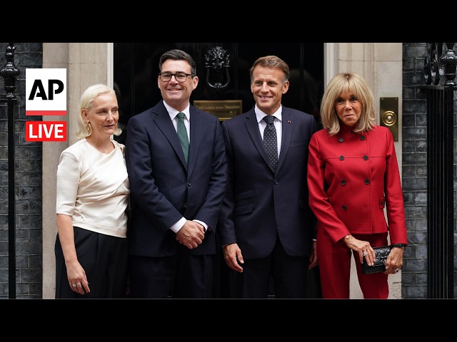 LIVE: Andy Burnham welcomes Macron to Downing Street