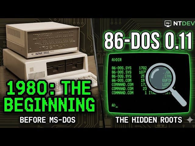 Exploring The Hidden Roots of MS-DOS: 86-DOS 0.11 (1980)