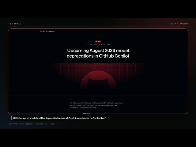 Your AI Coding Model May Stop Working September 1. Fix This Now.