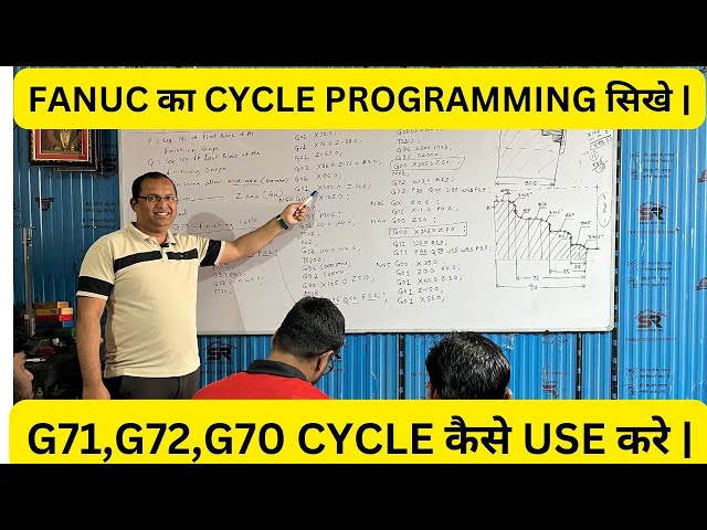 Learn FANUC CYCLE PROGRAMMING | How to use G71, G72, G70? Star Infotech CNC Training Institute
