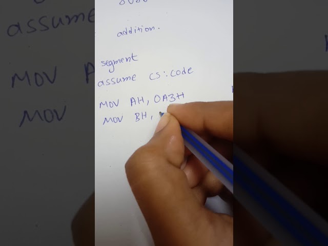 8-bit addition and subtraction in 8086 micro processor