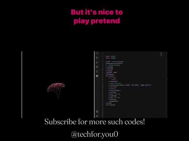 Python turns code into cherry blossoms 🌸 