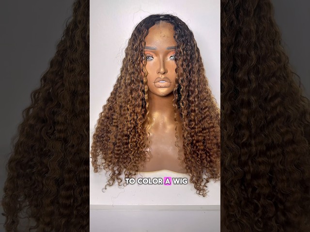 How to: bleach bath your Burmese curly half wig!