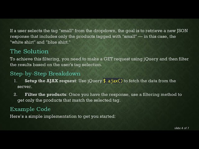 Filtering JSON Responses with jQuery