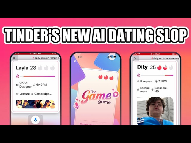 Trying Tinder's TERRIBLE New 'AI Dating' Game | Dity Minis