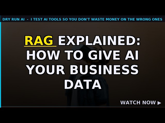 RAG Explained: How to Give AI Your Business Data