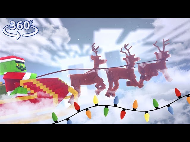 360° Grinchmas - A Christmas Minecraft Adventure - Minecraft 360° Video