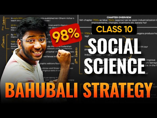 Social Science BAHUBALI STRATEGY To Score 98%🔥| Class 10 SST Strategy | Shobhit Nirwan