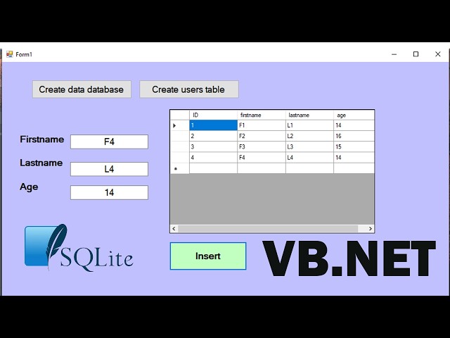 How to Connect VB.NET With SQLite database for beginners in Visual studio 2026