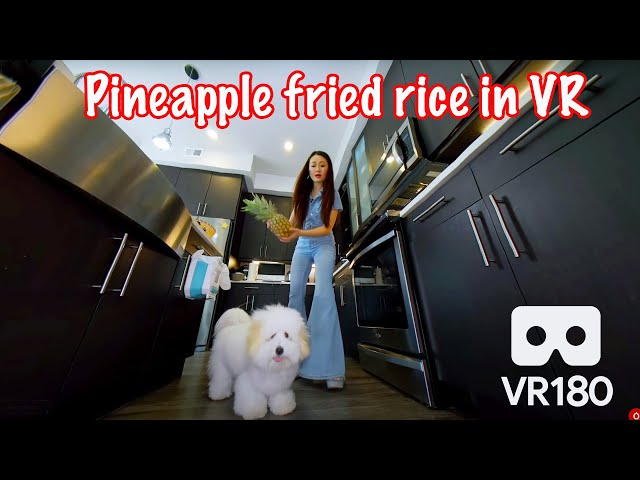 The best Pineapple Fried Rice with my kids  in VR 180/7K