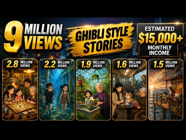 Create Viral Ghibli Style Story Videos in Minutes 🤯 | FREE AI Tools (No Watermark!)