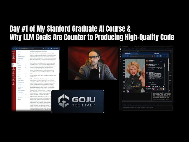Day 1 of My Stanford Graduate AI Course and Why LLM Economics Are Counter to Good Code
