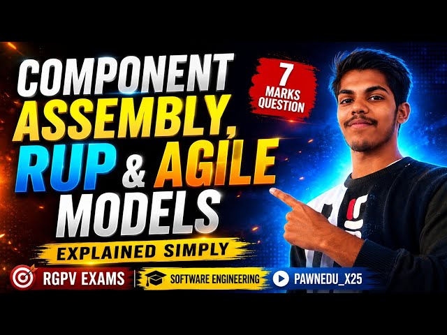 Component Assembly, RUP & Agile Models | Software Engineering | OneShot