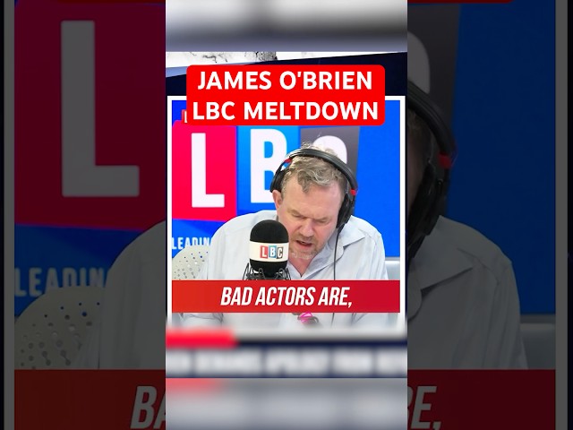 James O’Brien has live on air MELTDOWN on LBC over Nigel Farage & Reform UK's “subhuman” insult