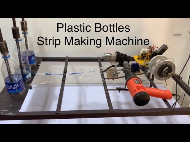 Plastic strip making machine from waste plastic Mechanical Engineering Final Year Project