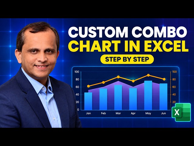 101. Custom Combo Chart in Excel Explained for Beginners