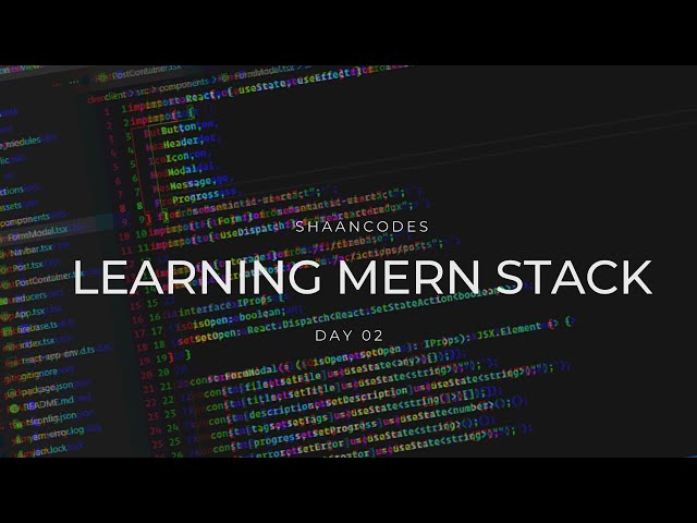 Learning MERN STACK By Creating A Basic Social Media Project... [Day 2]