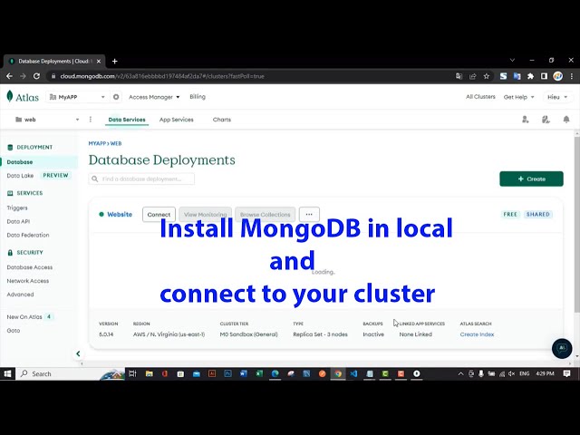 How to install MongoDB Compass local and connect to your cluster [Update 2023]