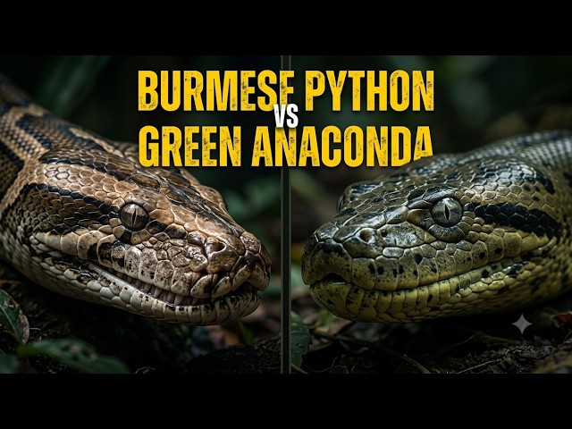 Burmese Python vs Green Anaconda — Who Is the True Giant of the Snake World?