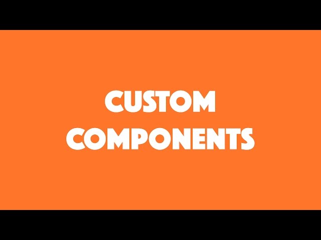 Custom Components in Ionic