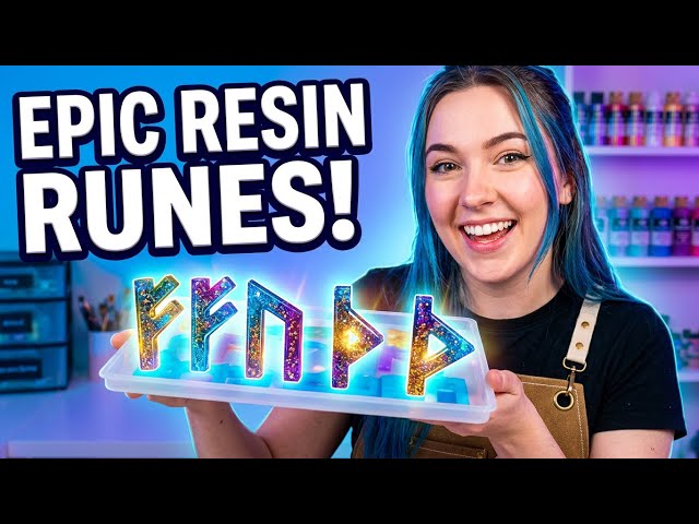 Oddly Satisfying 😍 Handmade Resin Rune Stone Crafts!